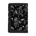 Black And White Horse Pattern Print Trifold Wallet