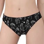 Black And White Horse Pattern Print Women's Panties