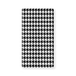 Black And White Houndstooth Print Baby Crib Sheet