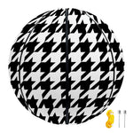 Black And White Houndstooth Print Basketball