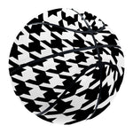 Black And White Houndstooth Print Basketball