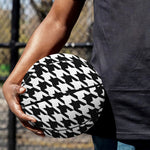 Black And White Houndstooth Print Basketball