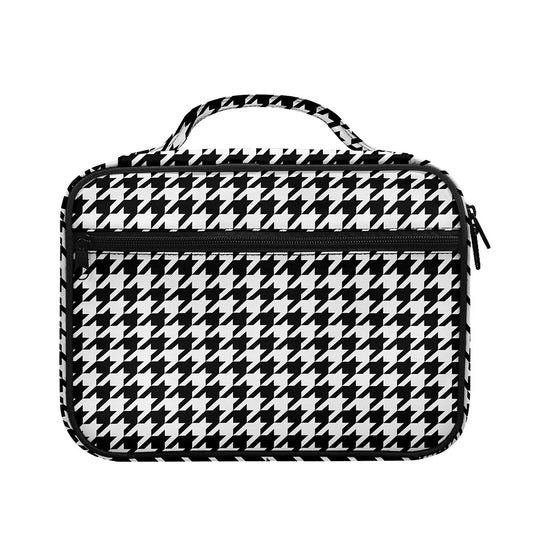 Black And White Houndstooth Print Briefcase Bible Bag