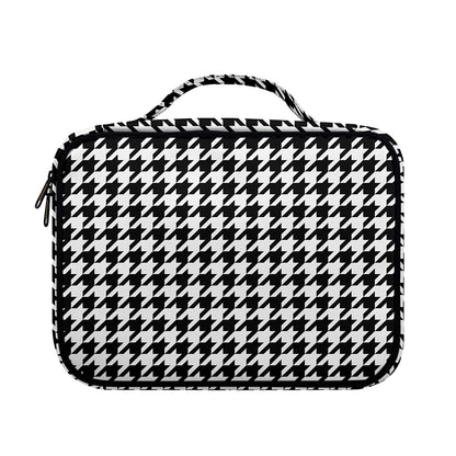 Black And White Houndstooth Print Briefcase Bible Bag