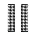 Black And White Houndstooth Print Handle Covers