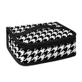 Black And White Houndstooth Print Small Lunch Bag