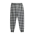 Black And White Houndstooth Print Sweatpants