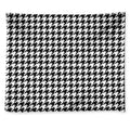 Black And White Houndstooth Print Tapestry