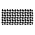 Black And White Houndstooth Print Towel