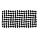 Black And White Houndstooth Print Towel