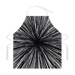 Black And White Hyperspace Print Adjustable Apron