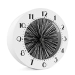Black And White Hyperspace Print Alarm Clock