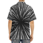 Black And White Hyperspace Print Aloha Shirt