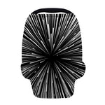 Black And White Hyperspace Print Baby Seat Cover