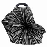 Black And White Hyperspace Print Baby Seat Cover