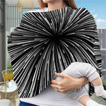 Black And White Hyperspace Print Baby Seat Cover
