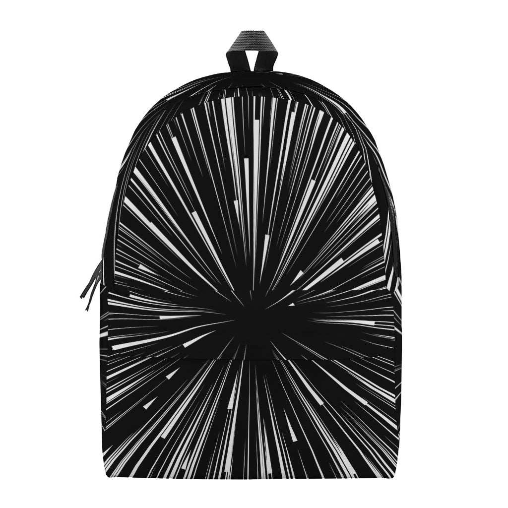 Black And White Hyperspace Print Backpack