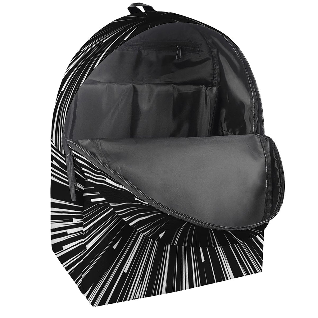 Black And White Hyperspace Print Backpack