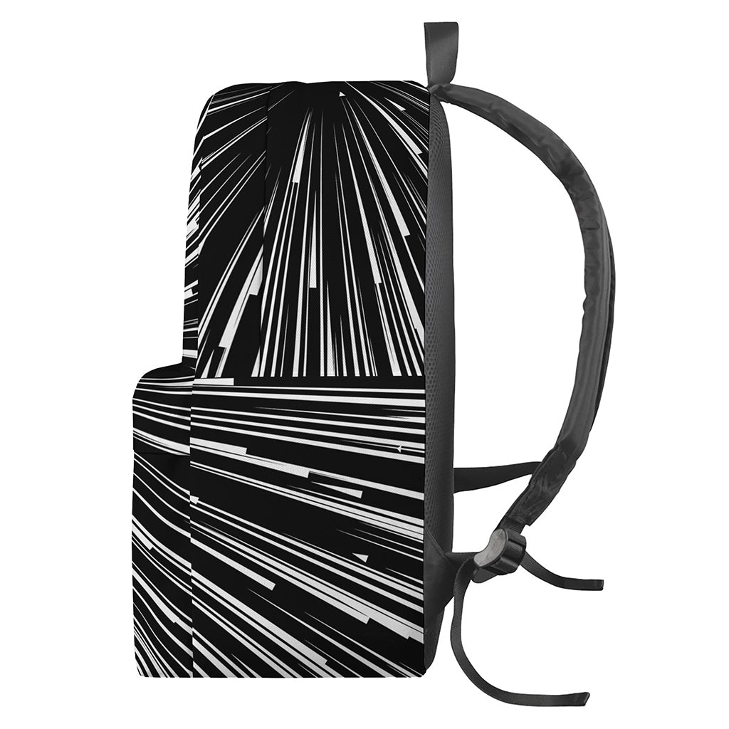 Black And White Hyperspace Print Backpack