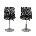 Black And White Hyperspace Print Bar Stool Covers