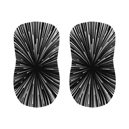 Black And White Hyperspace Print Bar Stool Covers