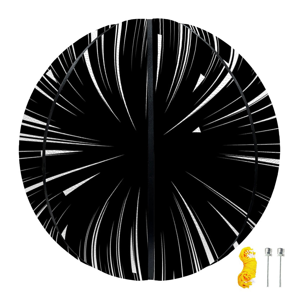 Black And White Hyperspace Print Basketball