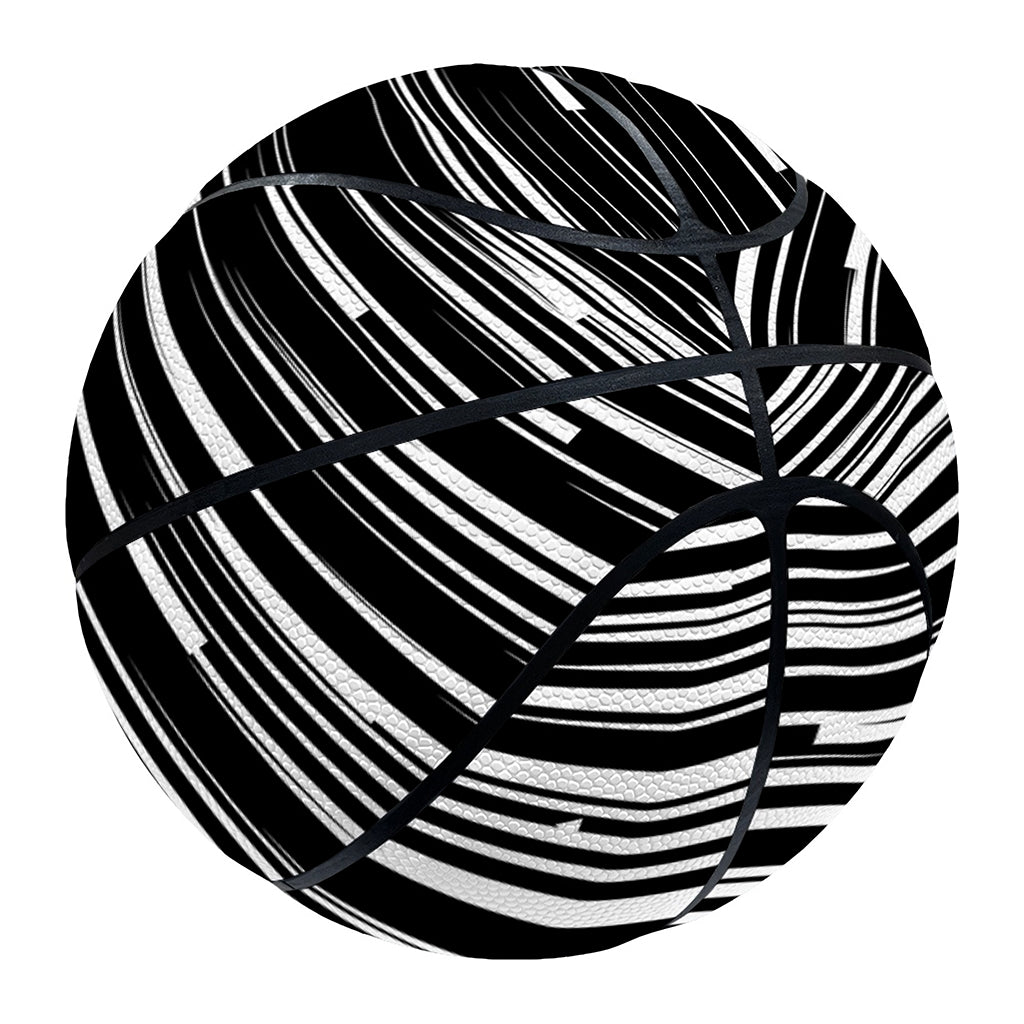 Black And White Hyperspace Print Basketball