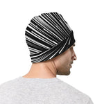 Black And White Hyperspace Print Beanie