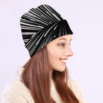 Black And White Hyperspace Print Beanie