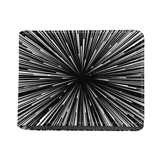 Black And White Hyperspace Print Bifold Wallet