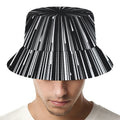 Black And White Hyperspace Print Bucket Hat