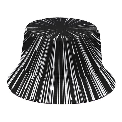 Black And White Hyperspace Print Bucket Hat