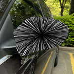 Black And White Hyperspace Print Car Side Mirror Covers
