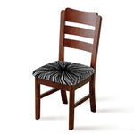 Black And White Hyperspace Print Chair Cushion Cover