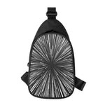 Black And White Hyperspace Print Chest Bag