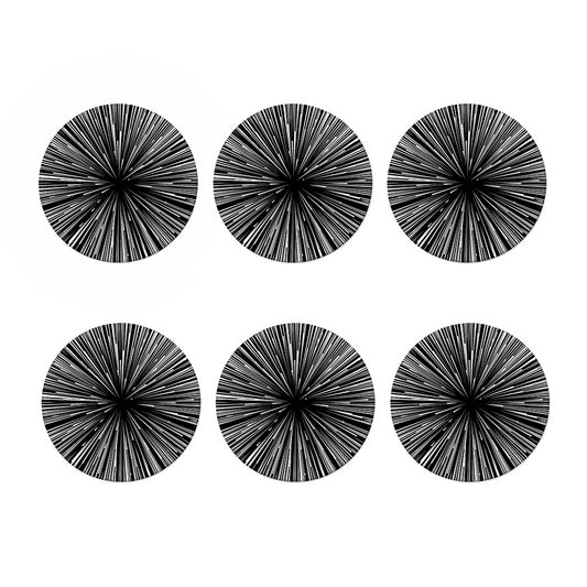 Black And White Hyperspace Print Coaster Set