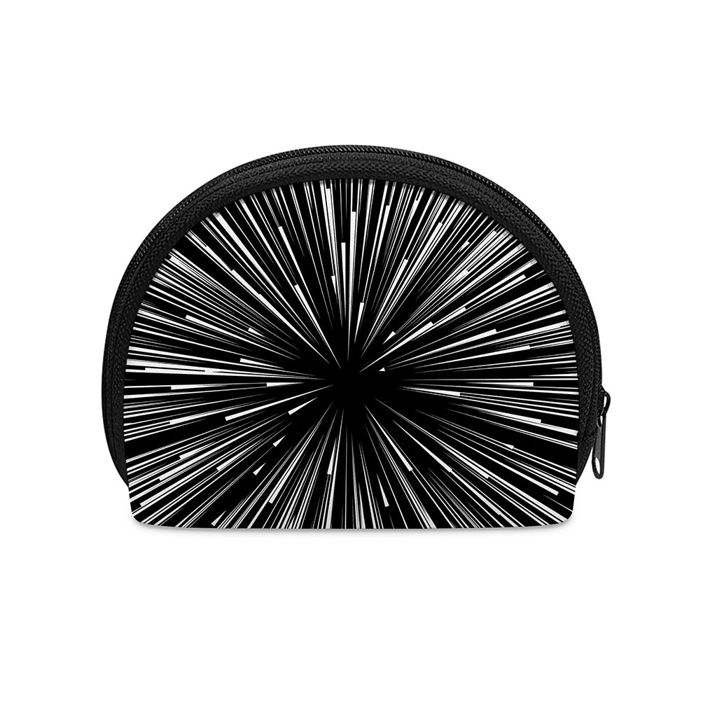 Black And White Hyperspace Print Coin Purse