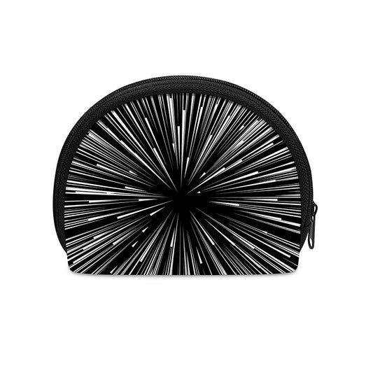 Black And White Hyperspace Print Coin Purse