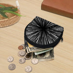 Black And White Hyperspace Print Coin Purse