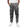 Black And White Hyperspace Print Cotton Sweatpants