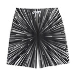 Black And White Hyperspace Print Cotton Shorts