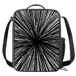 Black And White Hyperspace Print Crossbody Lunch Bag