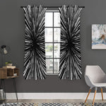 Black And White Hyperspace Print Curtain
