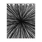 Black And White Hyperspace Print Curtain