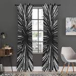 Black And White Hyperspace Print Curtain