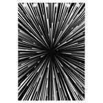 Black And White Hyperspace Print Curtain