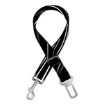 Black And White Hyperspace Print Dog Seat Belt