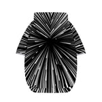 Black And White Hyperspace Print Dog Zip Up Hoodie