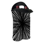 Black And White Hyperspace Print Double Neoprene Wine Tote