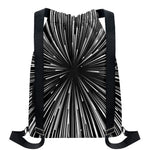 Black And White Hyperspace Print Drawstring Backpack